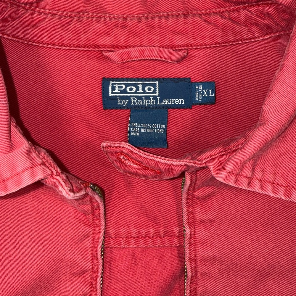 Polo Ralph Lauren Red Harrington Jacket – Classic Zip-Up - Picture 4 of 6